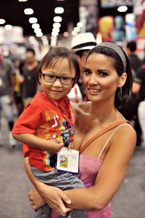 sayuki44's tweet photo. Our lil @JordanKazuki w/ @oliviamunn at 2011 SDCC!! Can't wait for this yr's con!! Countdown begins! #oliviamunn http://t.co/TmoiX8ppQu