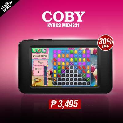 Lazada_PH's tweet photo. Connect to the world with a touch of a fingertip with the Coby Kyros 4.3" Android for only ₱ 3,495.00! http://t.co/uHwdM19Xp3