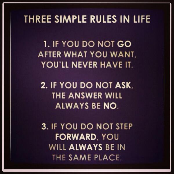 TheDellProject's tweet image. THREE SIMPLE RULES IN LIFE