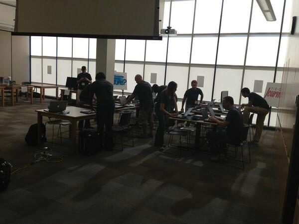 TechJourneyDSM's tweet image. Team getting setup #techcamp2013