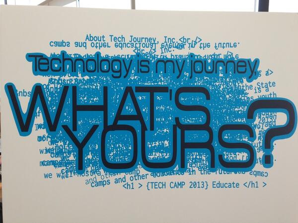 TechJourneyDSM's tweet image. Getting ready for keynote by Tej! #techcamp2013