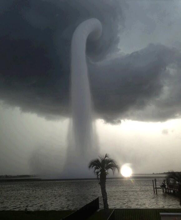 NaturPictures's tweet photo. Tromba marina en Tampa Bay, Florida http://t.co/I8zufrP9db