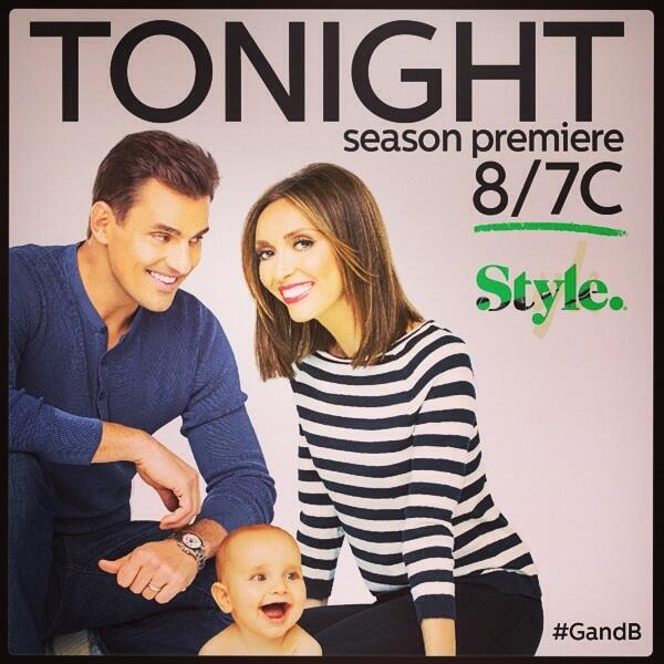 GiulianaRancic's tweet photo. It’s finally here! Don’t miss the Season Premiere of #GandB TONIGHT at 8/7C on Style. RETWEET if you'll be watching! http://t.co/yQp7NUdLjz