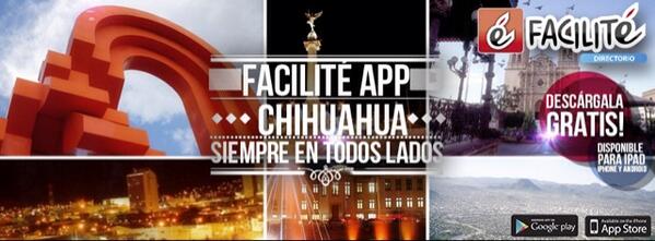 Facilite_Chih's tweet photo. Siempre en todos lados #faciliteapp http://t.co/BbNWDwRCI0