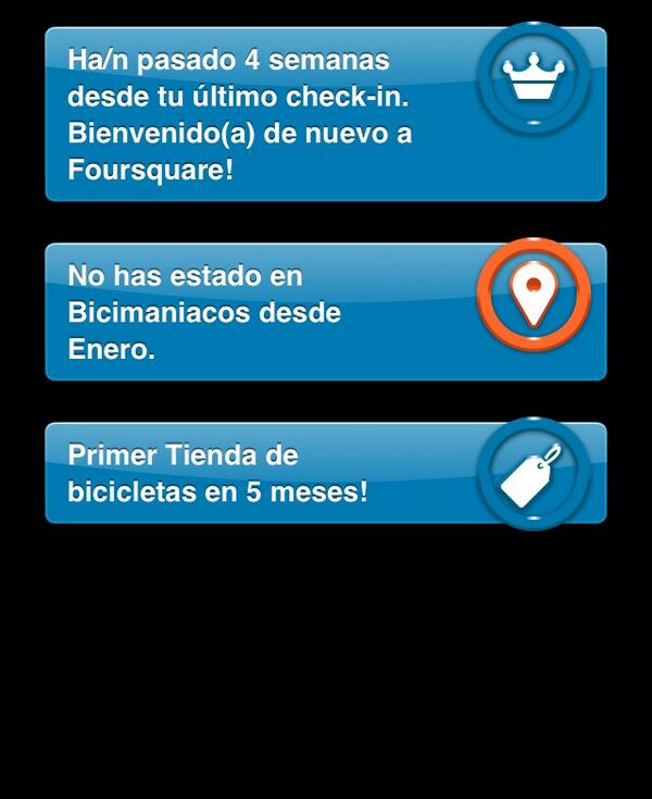 ¡Ay! No he hecho check-in desde Junio 4sq.com/1dD7PzN