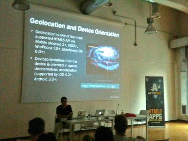 appsfuel_dev's tweet image. Today @emabolo explains in Milan how #appsfuel helps in distributing &amp;amp; monetizing #mobilewebapps #mobilewebitaly