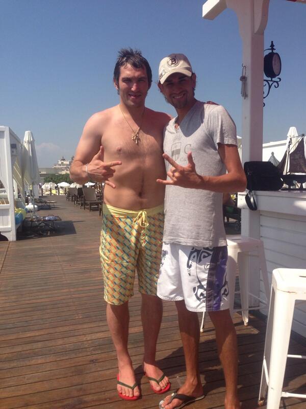 alex ovechkin no shirt