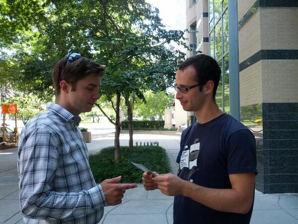 enablingpeace's tweet image. Hitting the streets with David Slater &amp;amp; @kristenenoble! #SummerofPeace! #IraqMatters