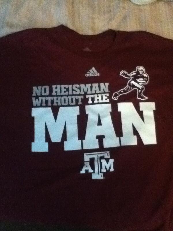 CoachSchafer11's tweet image. Yes!!! My new shirt just got here! @JManziel2 #heismanziel