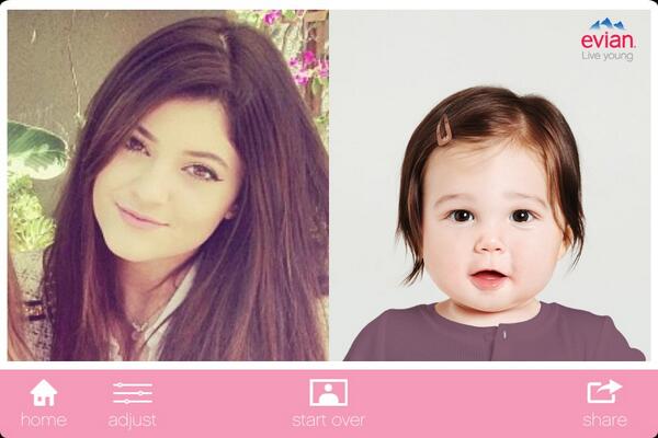 DashedByJenners's tweet photo. This is how @KylieJenner 's baby is going to look like💗💗💗 http://t.co/rbPlDd0f5m