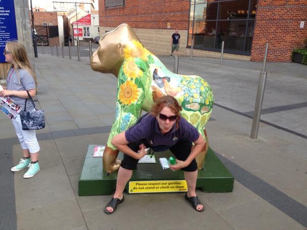 "<a href="/kerrylovesbrie/">Curious Pegasus</a>: Hey <a href="/GoGoGorillas/">GoGoGorillas</a> which lovely gorilla is my friend ape-ing? "