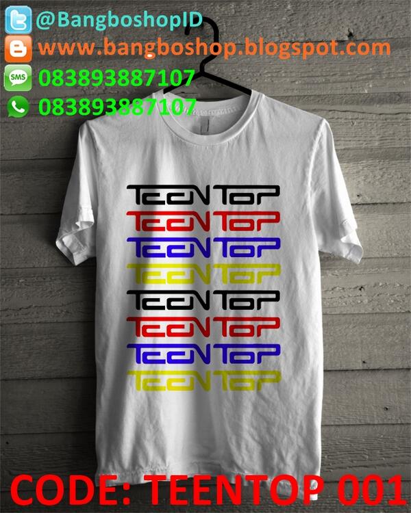 BangboshopID's tweet photo. Kaos TEENTOP . Only 65rb Pemesanan SMS/Whatsapp ke 083893887107 | 7446D54A  https://t.co/xGyVovj9Zt ##BangboShop