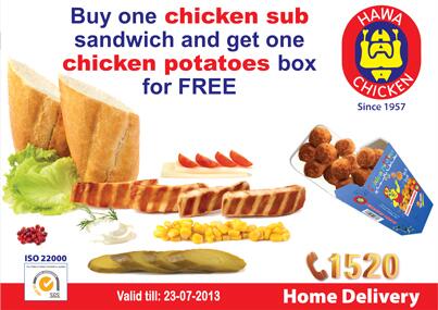 Hawa_Chicken's tweet photo. Don't miss our CHICKEN SUB promotion !!! http://t.co/LUFvuOXTlc