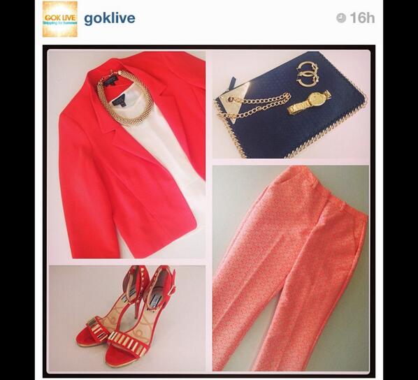 LucyChoiLondon's tweet photo. Lovely to see the Jasmine sandal in Coral on @GokLive! What a fantastic show! #GokLive #repost http://t.co/gUkRpL6LvC