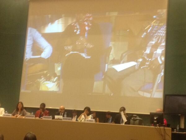 UNOCHA's tweet photo. Live: Somali journalists explaining how comms &amp; info is making a difference to refugees in Dadaab camp #HINA #ECOSOC http://t.co/6LNoZXfvhW