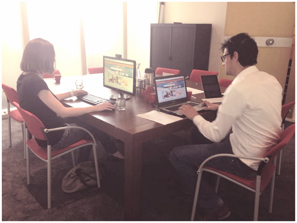 MondolaGroup's tweet photo. Our CRO expert @AukeMolendijk is doing a test panel today for the new @couponcodenu website! #onlinemarketing #coupon http://t.co/MlIZRkZ99v