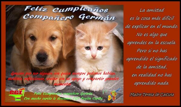 CGTREGIONCARIBE's tweet photo. Compañero Germán González feliz cumpleaños, Dios lo siga bendiciendo http://t.co/EIyzlt8cBB