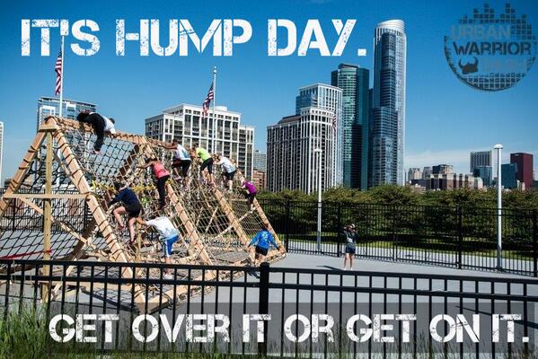 RunUrbanWD's tweet image. It's hump day.  Get over it or get on it.