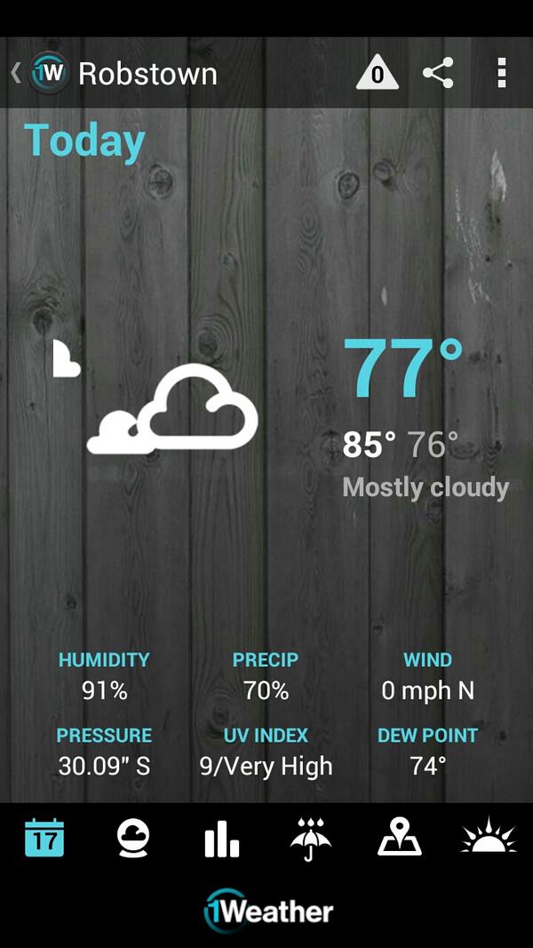 hellyeahpena's tweet image. 77° F, mostly cloudy in Robstown

From 1Weather for Android. bit.ly/1Wtweet