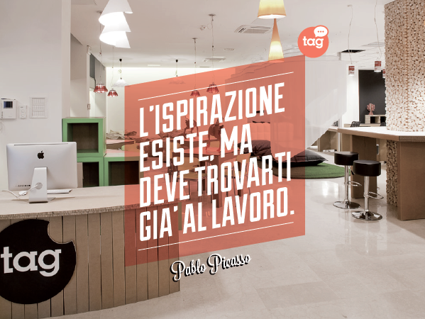 87magenta's tweet photo. "L'ispirazione esiste, ma deve trovarti già al lavoro" | Pablo Picasso at @TalentGardenit ! http://t.co/tPrvZhCyFD