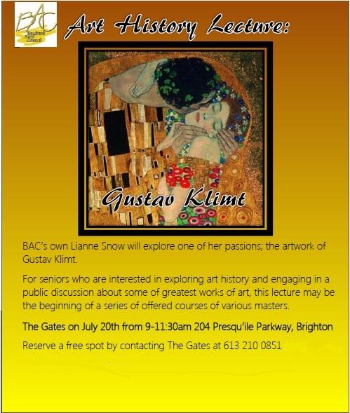 ArtsInBrighton's tweet photo. Everyone should sign up for Lianne Snow's Gustav Klimt workshop lecture this Saturday July 20th from at The Gates! http://t.co/5gVcEonMNK