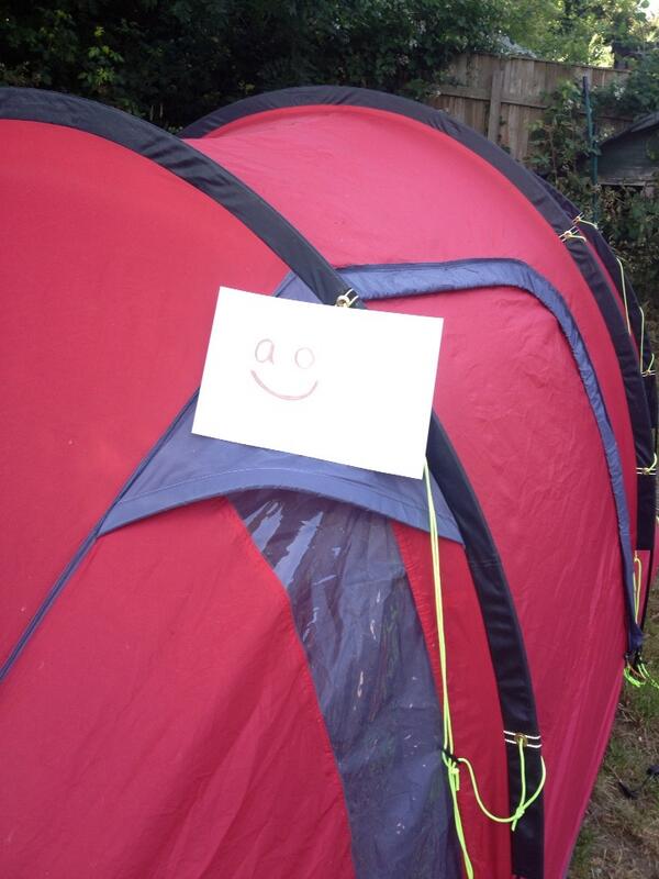 madmonstertom's tweet photo. @apponline getting the tents ready and wishing for camping microwaves. #WinWeds http://t.co/yxqvbT6C6o