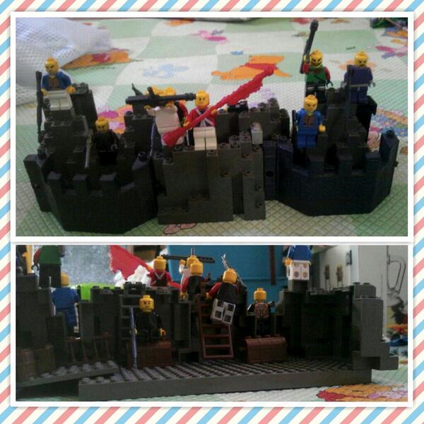 자려는데 잠이 안온다요
핸드폰에 있는 사진을 보다가 찾아냈다요
레미~용인때 내가 레고로 만들었던 바리케이트 ㅋ