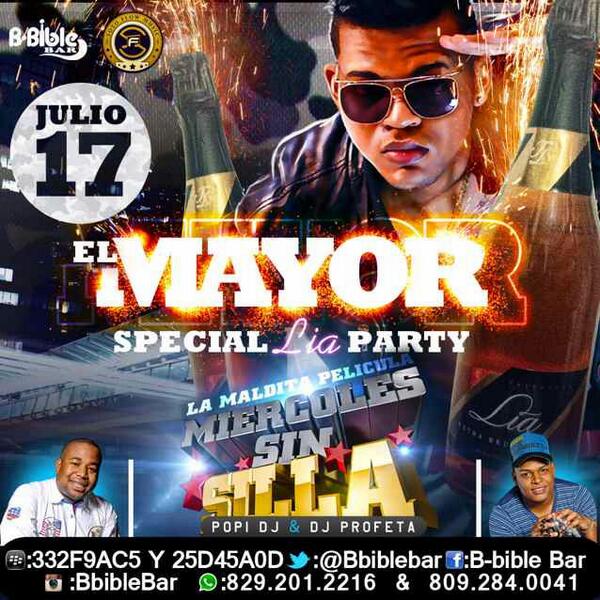 BBiblebar's tweet photo. Esta noche algo nunca visto en @BBiblebar exclusive #LiaParty y  El Mayor con la animacion de @POPIDJ1 y @djprofet http://t.co/cnBfM0y6An
