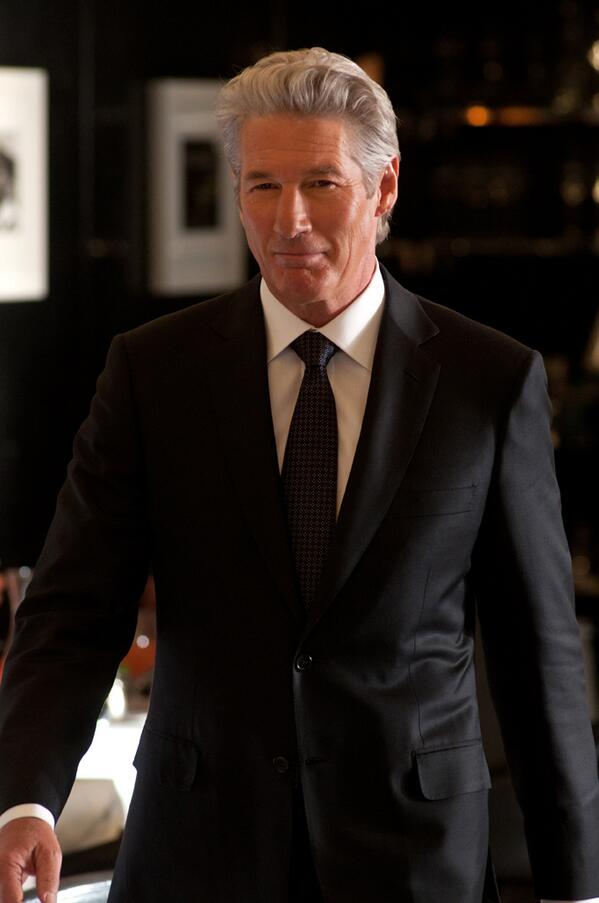 Arbitrage_Movie's tweet photo. We're in such a good mood we thought we'd share a pic of Richard Gere looking all dapper and suave in Arbitrage. http://t.co/1gj4WcjOSg