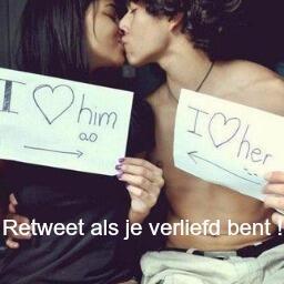 Retweet als je verliefd bent !