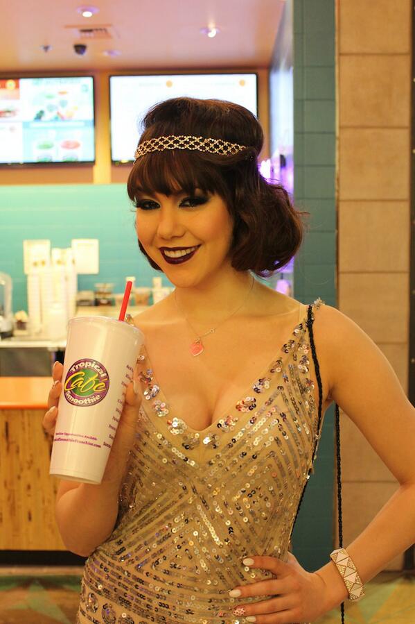 Smoothinoffers's tweet photo. Claire Sinclair enjoying her favorite smoothie at our newest location at The Stratosphere! http://t.co/ddMx7ajeE0