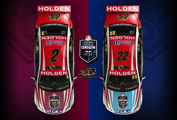 SmcMsport's tweet photo. Looks like the maroon bonnet on @GarthTander @holden_racing VF Commodore got the Qld team home last night. http://t.co/IUZVzzu83k