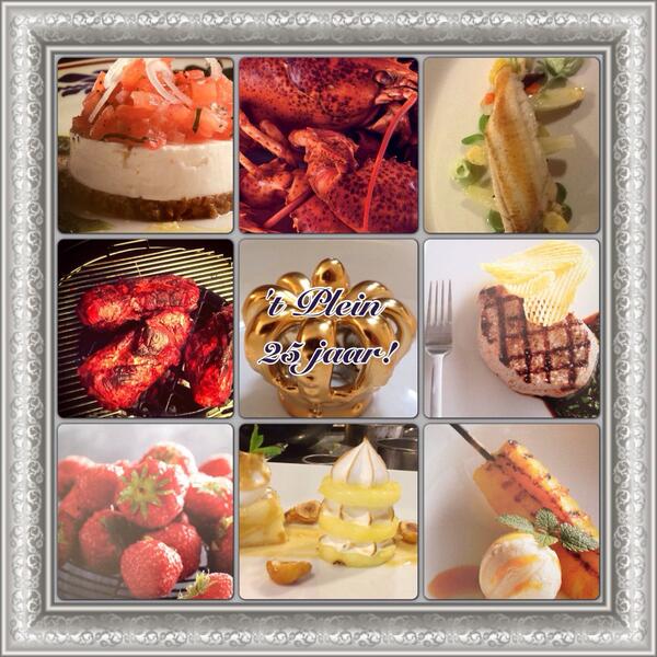 ATTENTIE: Vandaag de 25e v/d mnd dus kan je een #jubileum diner voor 2 winnen in 't Plein! RT: #lekkerite #plein25