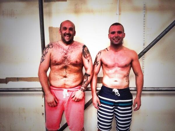 reece_ne's tweet photo. Before n after advertisement down at bo's boxing gym ha http://t.co/vDfTL908U4