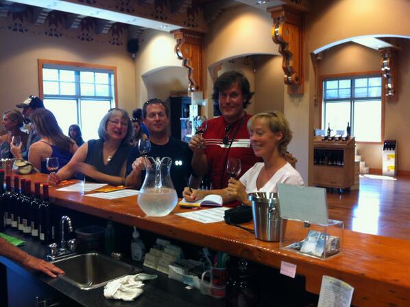 ChallengeLabels's tweet image. Now at @BurrowingOwl winery with the Peller crew