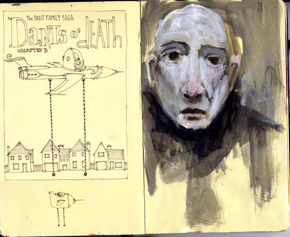 Demonstrating my multiple personalities via sketchbooks.