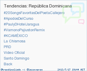Trendinalia República Dominicana 🇩🇴 tweet media