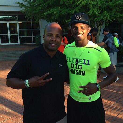 Deshaun with renowned QB coach George Whitfield in Oregon #Clemson #GreenvilleSC #ClemsonFootball #ClemsonTigers