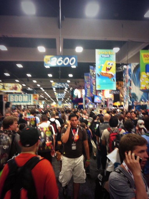 Aaaaaand look how crowded preview night is!!!!! Imagine the next few nights!!! Gah! http://t.co/eJ8N<a href="/tag/sdcc2013"class="tags"><span>#sdcc2013</span></a>