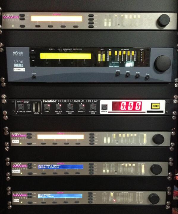 JamesDabPlus's tweet image. Finished installing new processing toys for our new DABs. #OptimodHappiness