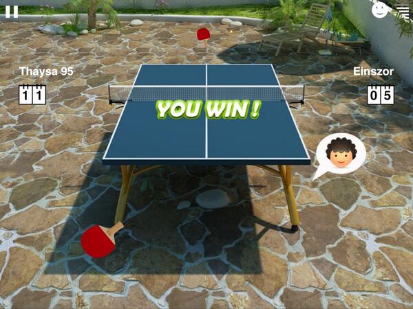 Thaysada's tweet photo. Empfehlenswert! Virtual Table Tennis 3. iPad Download: http://t.co/nqEv4t242n http://t.co/gsf3mGg6dM