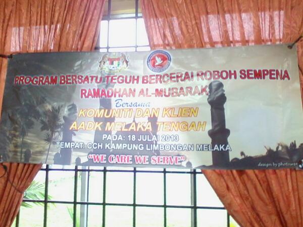 unit_RPPMT's tweet photo. Program bersatu teguh, bercerai roboh di CCH Limbongan http://t.co/deefg64b9D