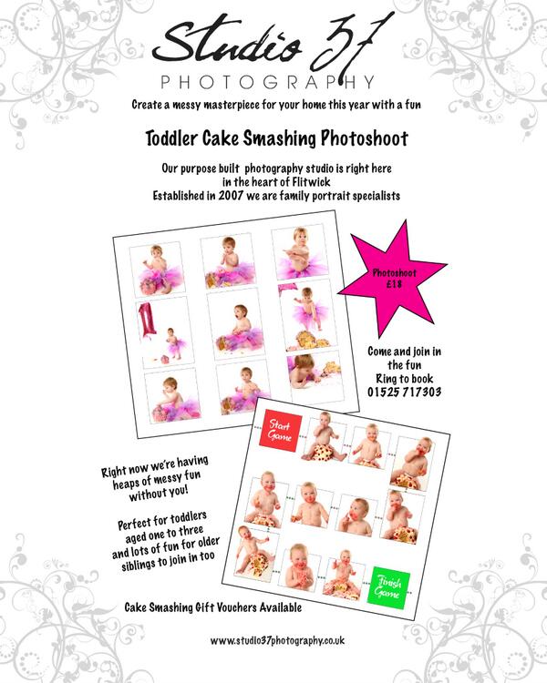 InStudio37's tweet image. Any 1 &amp;amp; 2 year olds out there? Mum &amp;amp; Dad check our Cake Smash sessions for a crazy time out! "tasty but messy photos"