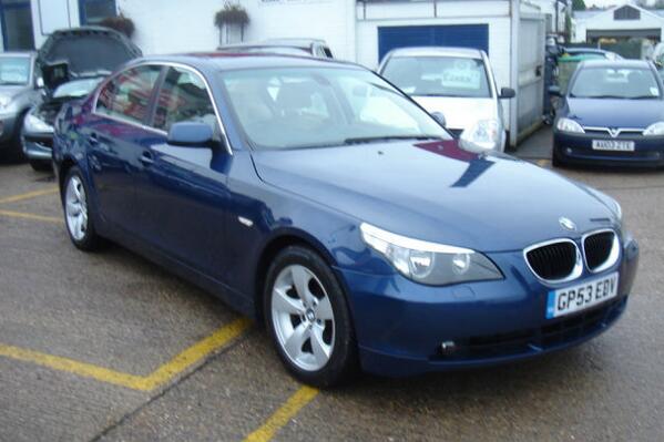 No1MotorCompany's tweet photo. BMW 5 Series 3.0 530d Se 
• 2003 •
• 2993cc • Automatic • Diesel • 4 Door Saloon • Blue • Cream  Leather £5995.00 http://t.co/2e9aZZLV0s