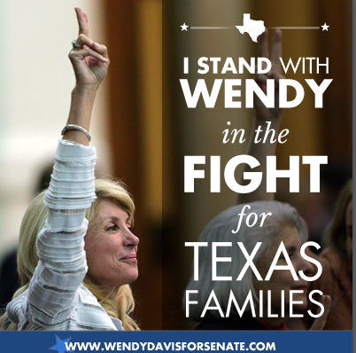 wendydavis's tweet photo. By signing #HB2 today, @GovernorPerry proved he doesn't care about Texas families. Let's show him we do. http://t.co/WQkZwEUpAR