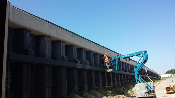Vandaag het laatste stukje betonwerk voor de Noord-zuidlijn Amsterdam opgeleverd.