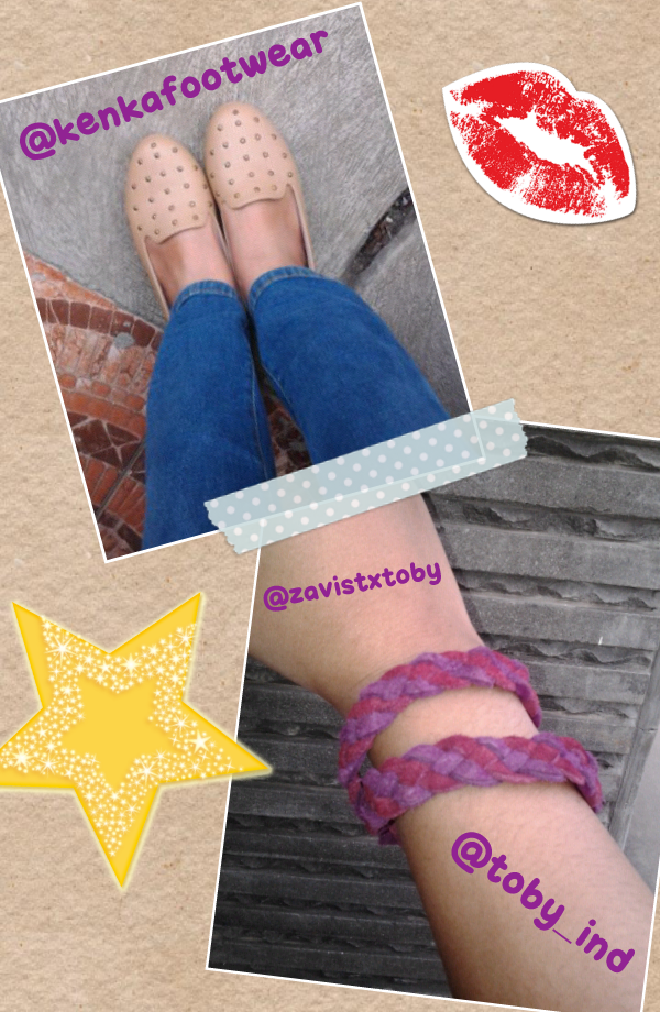 ginadewi's tweet photo. love my new shoes from @kenkafootwear and my new bracelet from @zavistxtoby @toby_ind ♥ ♥ http://t.co/RjnZPiSgus