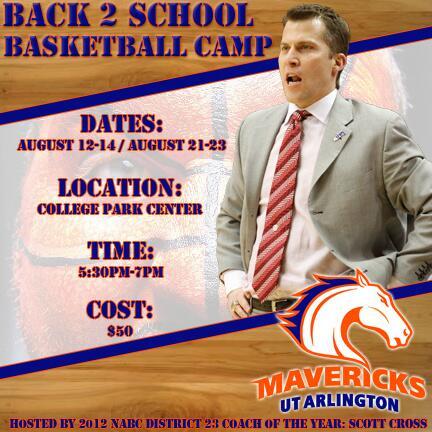 CoachAlanBishop's tweet photo. @UTAMAVS Men's Basketball August Mini Camps!!! Sign Up Now http://t.co/WqNnsBy2ms @utarlington @CityOfArlington http://t.co/jpDejm1v4a