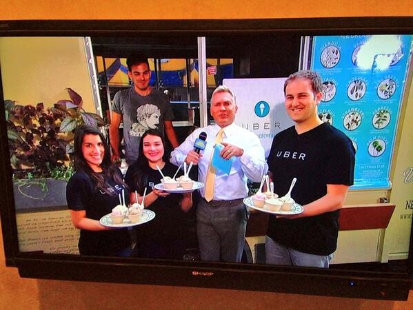 My boy <a href="/joshmohrer/">Josh Mohrer</a> and the <a href="/Uber_NYC/">Uber NYC</a> crew repping #UBERICECREAM on <a href="/GMA/">Good Morning America</a> this morning!