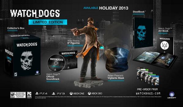 watchdogsgame's tweet photo. You can now access the Watch_Dogs Limited Edition. Pre-order now_ http://t.co/Ub1v58bphX http://t.co/ZSKWpTWwtL